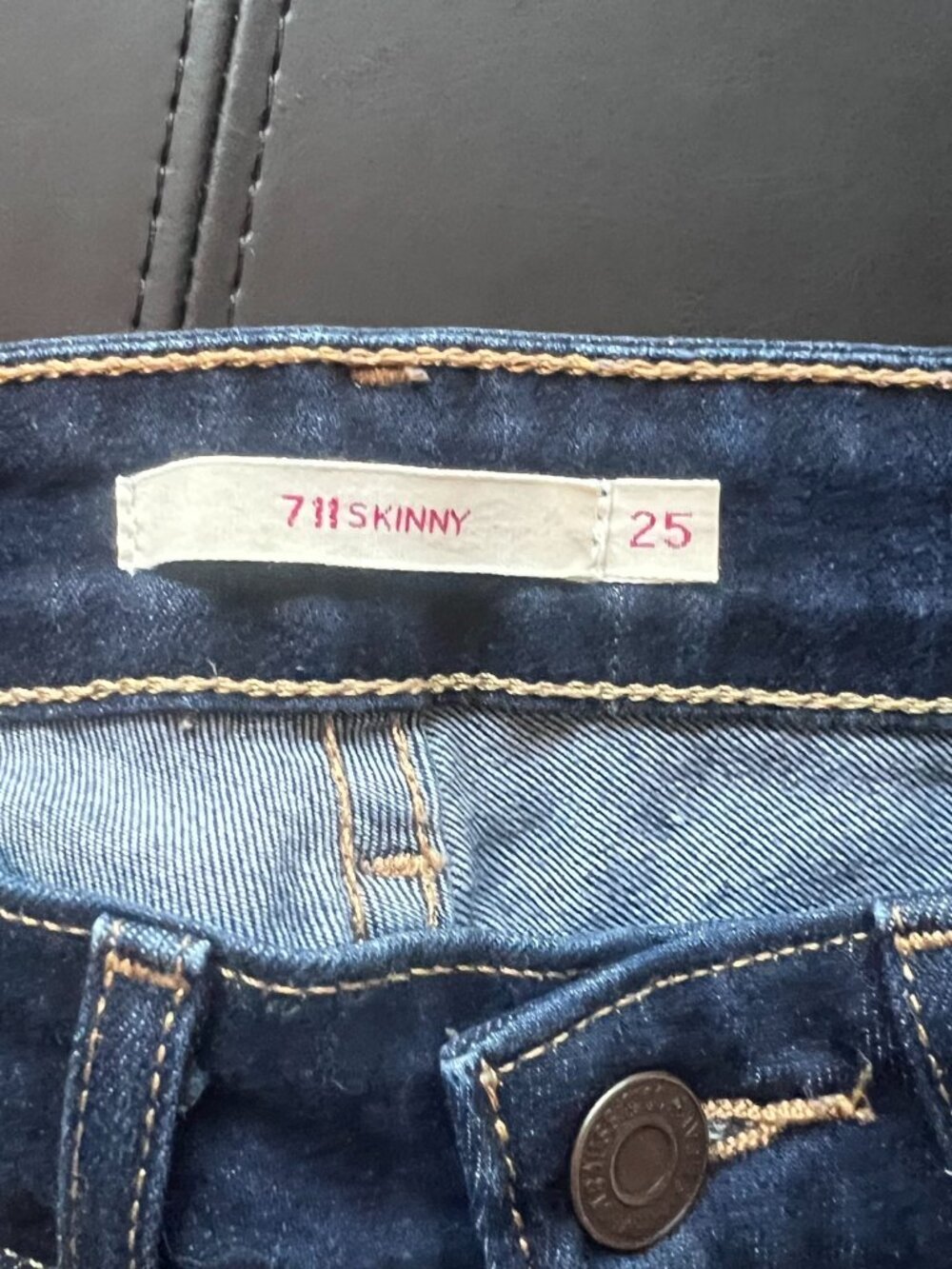 Women's KanCan Skinny jeans with copper button fly size 25 - Picture 6 of 8